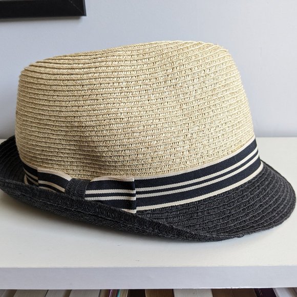 Apt. 9 Woven Straw Fedora - Picture 1 of 8